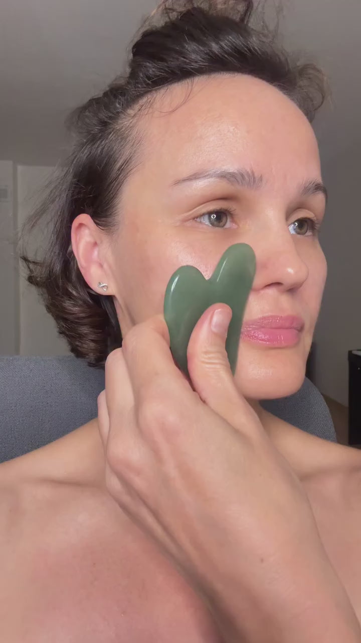 Anwendung des Gua Sha